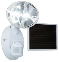 Cooper Lighting White Wall Mount 6500K 180 Degree LED Motion-activated Solar Floodlight