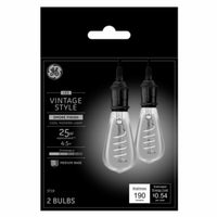 Vintage LED Bulbs, Smoke, 4-Watts, 190 Lumens, 2-Pk.