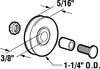 Prime-Line 1-1/4 in. D X 5/16 in. L Nylon Roller Assembly 2 pk