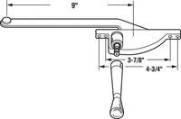 Prime-Line  Bronze  Steel  Right  Single-Arm Casement  Operator  For Steel Framed Windows