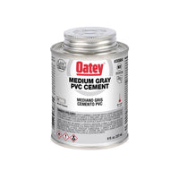 Oatey Medium Gray Cement For PVC 4 oz