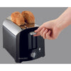 Proctor Silex Plastic Black 2 slot Toaster 7 in. H X 5.8 in. W X 11.3 in. D