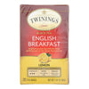 Twinings Tea - Tea Eng Breakfast Lemon - Case of 6 - 20 CT