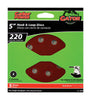 Gator 5 in. Aluminum Oxide Hook and Loop Sanding Disc 220 Grit Very Fine 5 pk