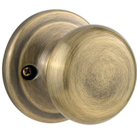 Kwikset  Juno  Antique Brass  Passage Lockset  ANSI/BHMA Grade 2  1-3/4 in.