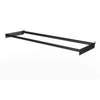 Ebsco 2.375 in. H x 14 in. W x 48 in. L Black Power Bar With Holes Display Metal