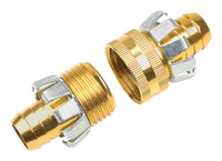 Melnor 5/8 in.   Brass Threaded Male/Female Hose Mender