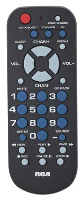 Universal Remote Control, Palm Style, 3-Device