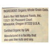 Bob's Red Mill - Organic Old Fashioned Rolled Oats - Gluten Free - Case of 4-32 OZ