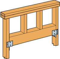 Header Hanger, 16 Gauge, 3-1/2 x 2-13/16-In.