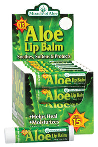 Aloe Lip Balm, SPF 15 (Pack of 24)