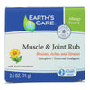 Earths Care Muscle and Joint Rub - 2.5 oz