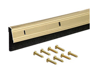 M-D 05058 36" Bright Gold Aluminum & Felt Door Sweep