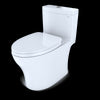 TOTO® Aquia® IV One-Piece Elongated Dual Flush 1.28 and 0.8 GPF Universal Height, WASHLET®+ Ready Toilet with CEFIONTECT®, Cotton White- MS646124CEMFG#01