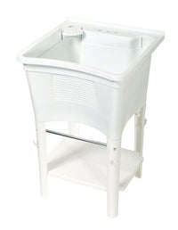 Zenith  24 in. W x 24 in. D Single  Composite  Laundry Tub