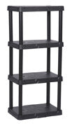 Continental Commercial Products 2214BK4 22" X 14" X 48" Black Resin 4-Tier Shelf