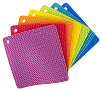 Trivet, Square, Silicone, Assorted Colors