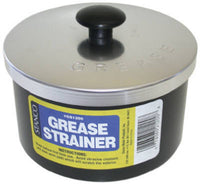 Grease Strainer Cup & Lid, Aluminum, 40-oz.