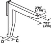 Prime-Line  White  Nylon  7/32 in. W x 3/16 in. L Window Frame Corner  1 pk