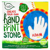 Creative Roots Hand Print Stone Activity Kit Paper/Plastic