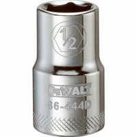 SAE Socket, Shallow, 6-Point, 1/2-In., 1/2-In. Drive