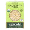 Spicely Organics - Organic Sesame Seed - White - Case of 6 - 0.45 oz.