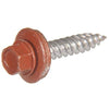 Sheet Metal Self-Piercing Screws, Hex Head, Red Ceramic Coat, 10 x 1.5-In, 1-Lb.