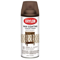 Krylon K04119000 12 Oz Dark Brown Finishing Wax For Chalky Finish Spray Paint (Pack of 6)