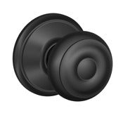 Schlage F10Vgeo622 Matte Black Georgian Hall And Closet Knob