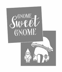 Americana Decor Gnomes Stencil, 8 x 8-In. (Pack of 3)