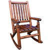 Leigh Country Amber-Log Brown Wood Frame Rocking Chair