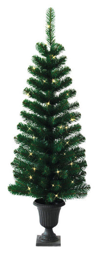 J & J Seasonal  4 ft. Clear  Prelit Douglas Fir  Artificial Entrance Tree  50 lights