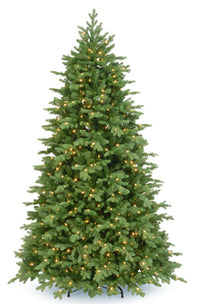 Artificial Pre-Lit Christmas Tree, Princeton Fraser, 800 Clear Lights, 7.5-Ft.