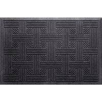 Apache Mills 1.41 ft. L X 2.16 ft. W Black TireTuff Indoor and Outdoor Rubber Door Mat