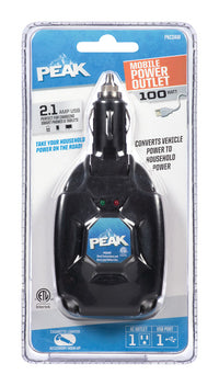 Peak  120 volt 100 watts 1 outlets Power Inverter