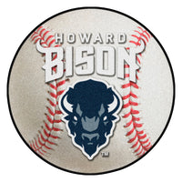 Howard University Baseball Rug - 27in. Diameter