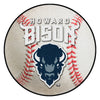 Howard University Baseball Rug - 27in. Diameter