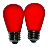 Holiday Bright Lights LED S14 Red 2 ct Replacement Christmas Light Bulbs