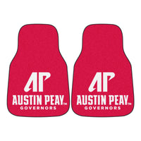 Austin Peay State University Carpet Car Mat Set - 2 Pieces