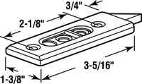 Prime-Line  White  Vinyl  Window Tilt Latch  2-1/8 in. W x 3.93 in. L For Single or Double Aluminum Windows