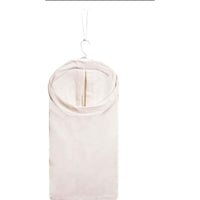 Homz Beige Canvas Over The Door Hanging Hamper 0.01 L x 37 H x 15.5 W in.