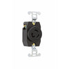 Locking Outlet, Black, NEMA L5-15r, 125-Volt