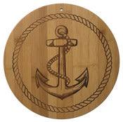 Totally Bamboo 20-7669 12 Diameter Bamboo Anchor Board