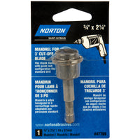 Norton DrillSand 3/4 in. X 2-1/4 in. L Cut-Off Wheel Mandrel 1 pc