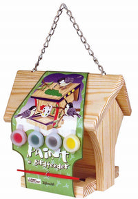 Toysmith 02952 7-1/2" X 5-1/2" X 7" Paint-A-Birdfeeder