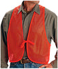 Safety Vest, Orange Polyester Mesh, One Size