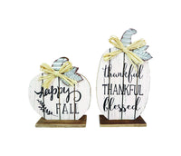 Celebrations  Harvest Pumpkin  Tabletop Decoration  12 in. H x 3.19 in. W 1 pk (Pack of 6)