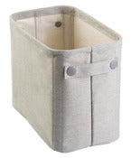 InterDesign 04633 10.5" X 6.5" X 9" Light Gray Wren Bin                                                                                               