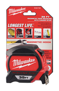 Milwaukee 35 ft. L x 1.83 in. W Premium Magnetic Tape Measure Red 1 pk