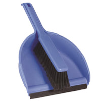 DQB 9.5 in. W Plastic Handle Dust Pan And Brush